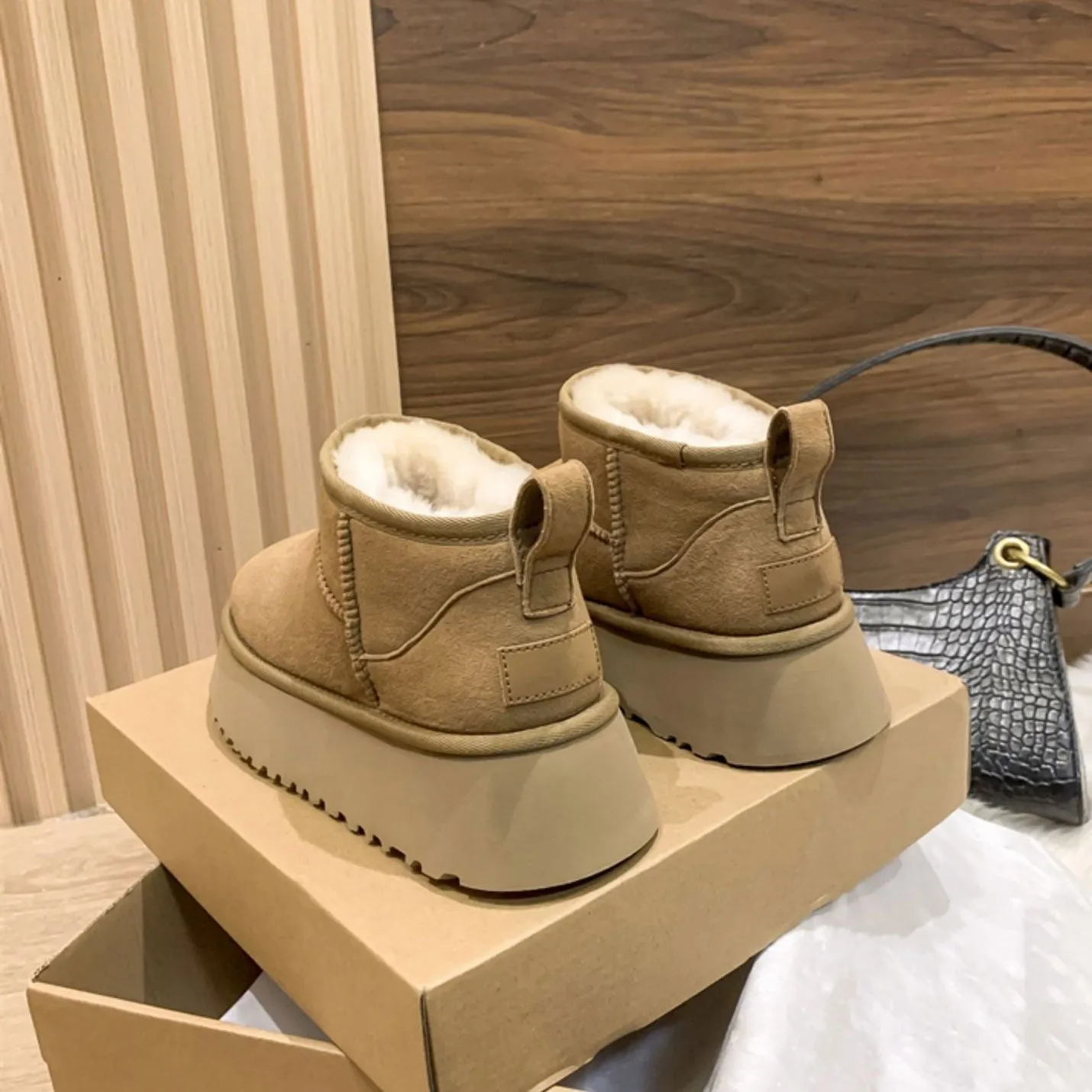 Platform Sheepskin Boot