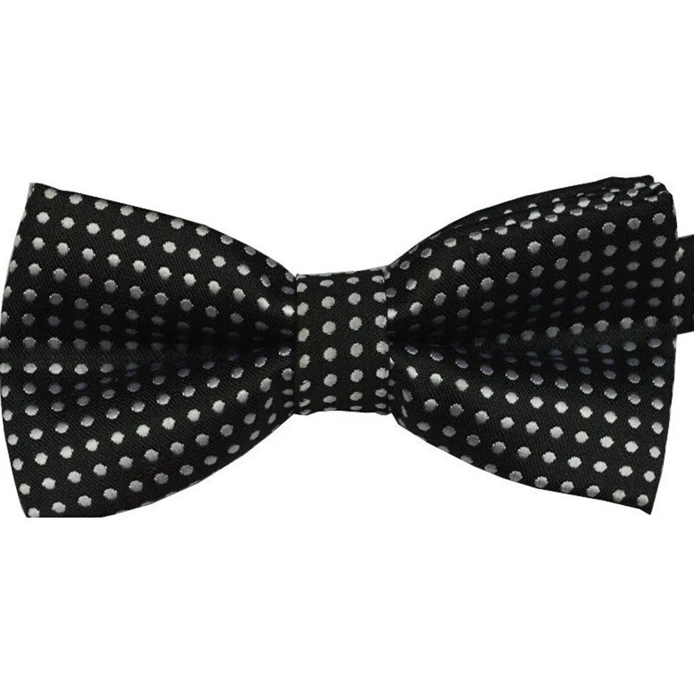 Polka Dots Kids Toddler Boys Girls Bowtie Pre Tied Bow Tie Necktie Multi-Colors SM6