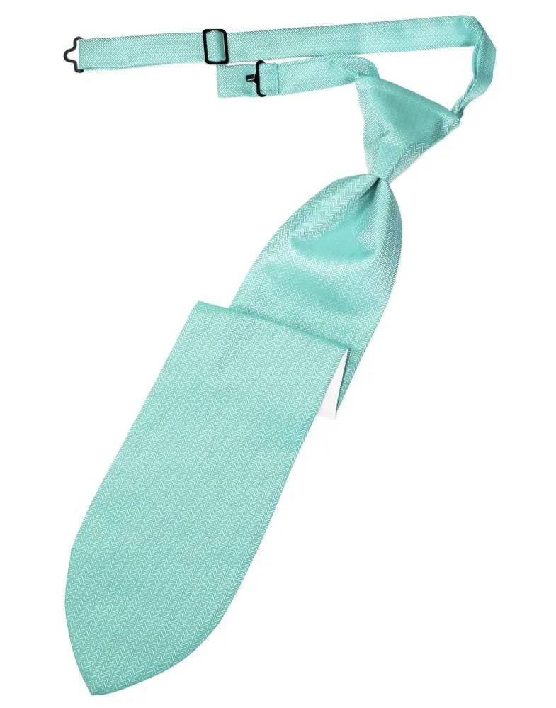 Pool Herringbone Necktie