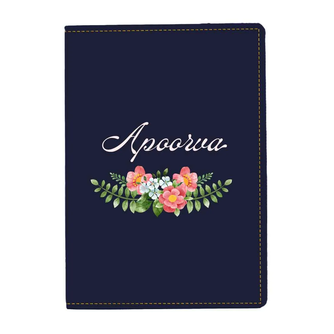 Pu Leather Customized Passport Cover and Luggage Tag Set - Floral