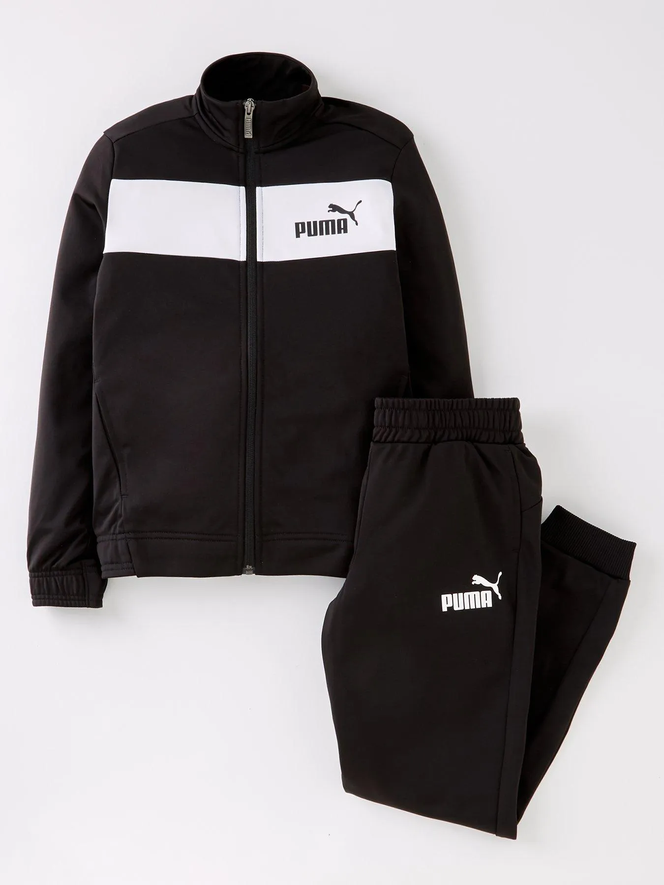 Puma Boys Tracksuit - Black/White - Black