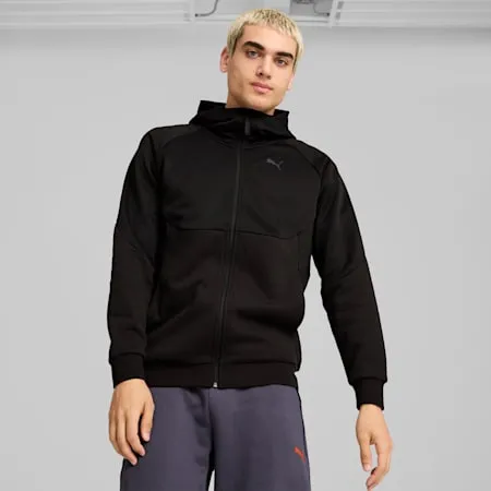 PUMATECH Men's Full-Zip Hoodie | PUMA Black | PUMA Exclusion List | PUMA 