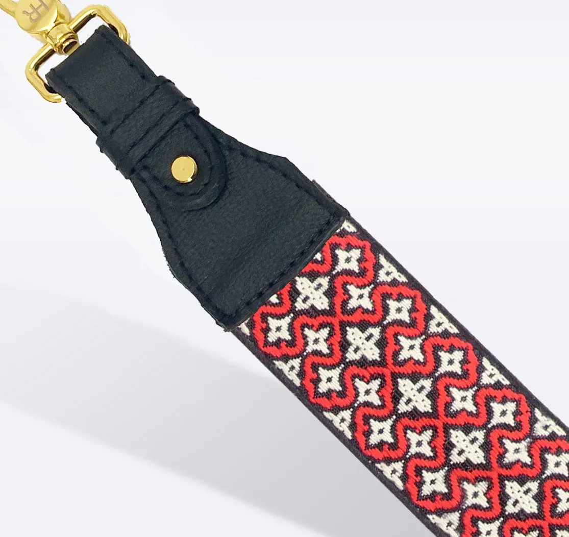 Red Celtic Cross Bag Strap