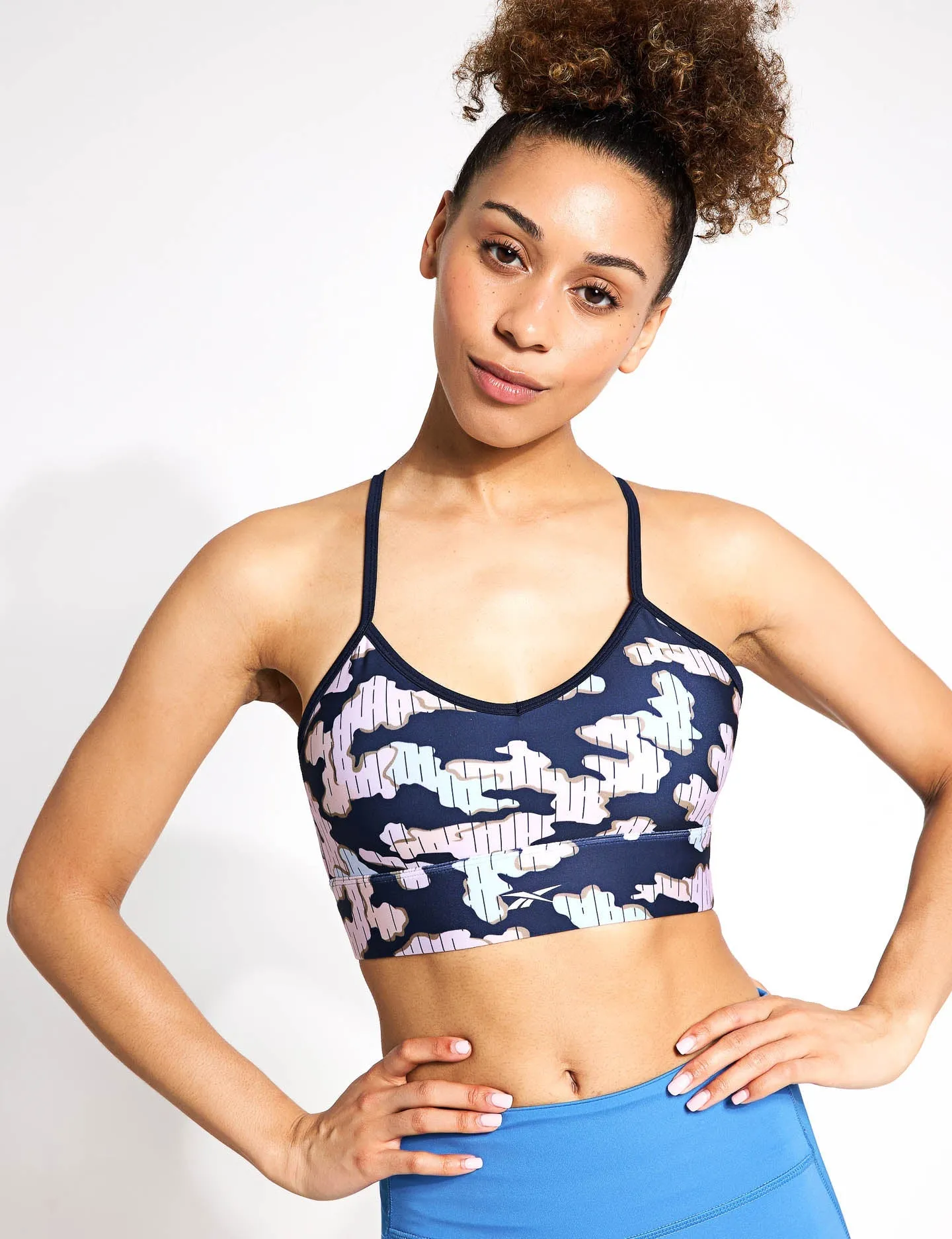 Reebok ID Train Camo Bra - Vector Navy