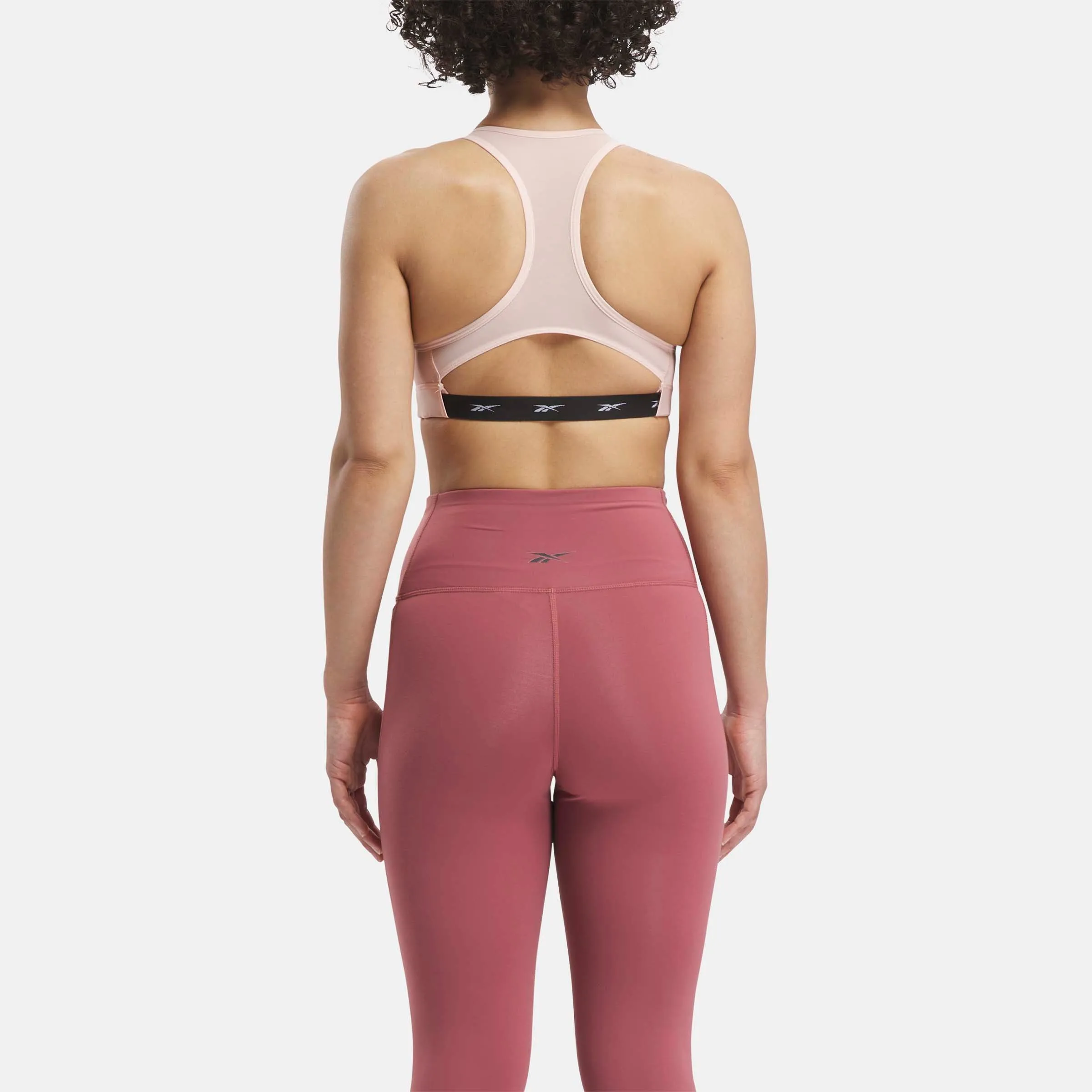 Reebok Lux Vector Racer Sports Bra Possibly Pink