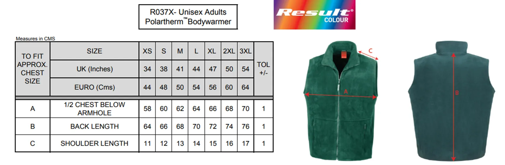 Result Fleece Gilet Bodywarmer – HADCLA