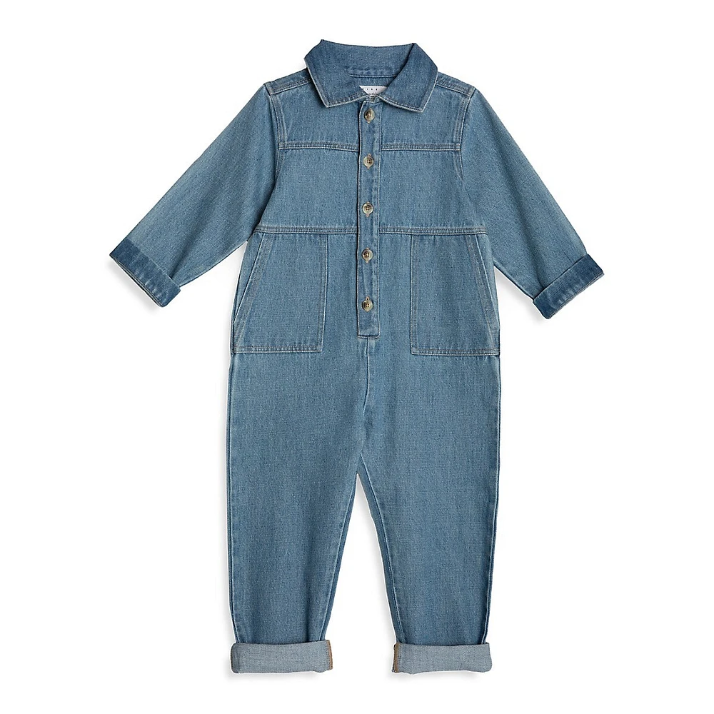 RISE LITTLE EARTHLING Little Boy's Play Denim Romper