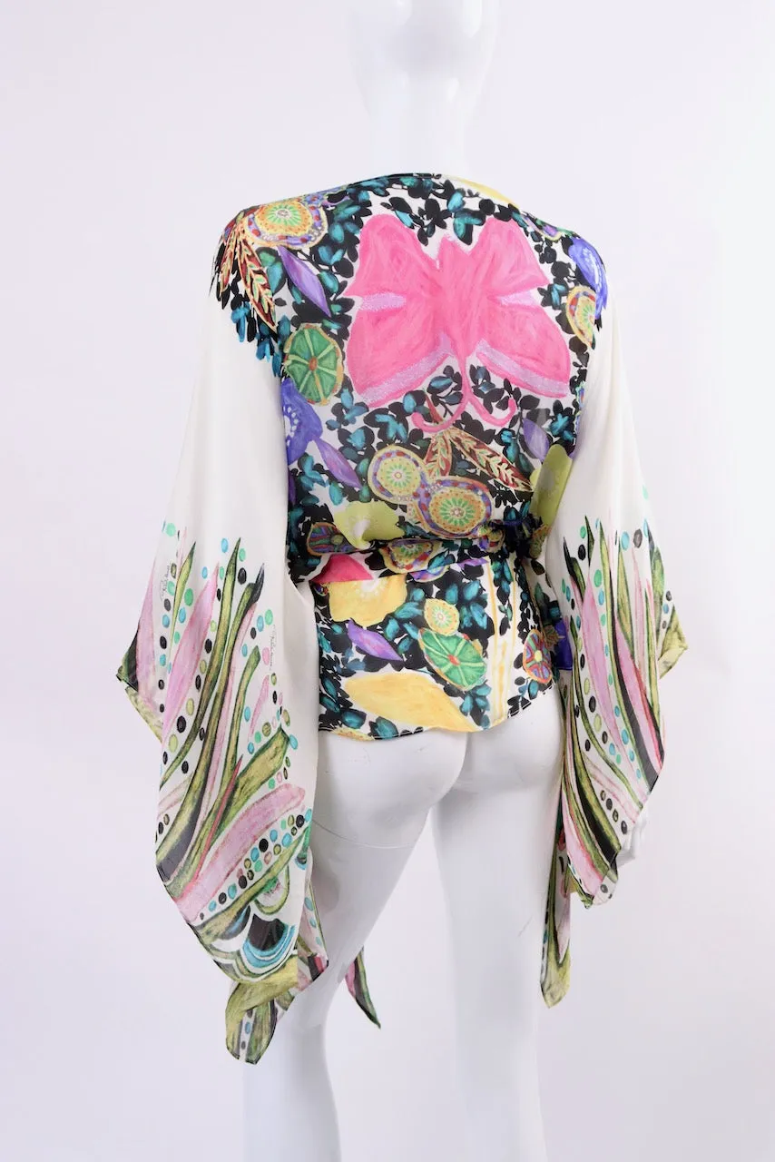 ROBERTO CAVALLI Silk Tunic Top