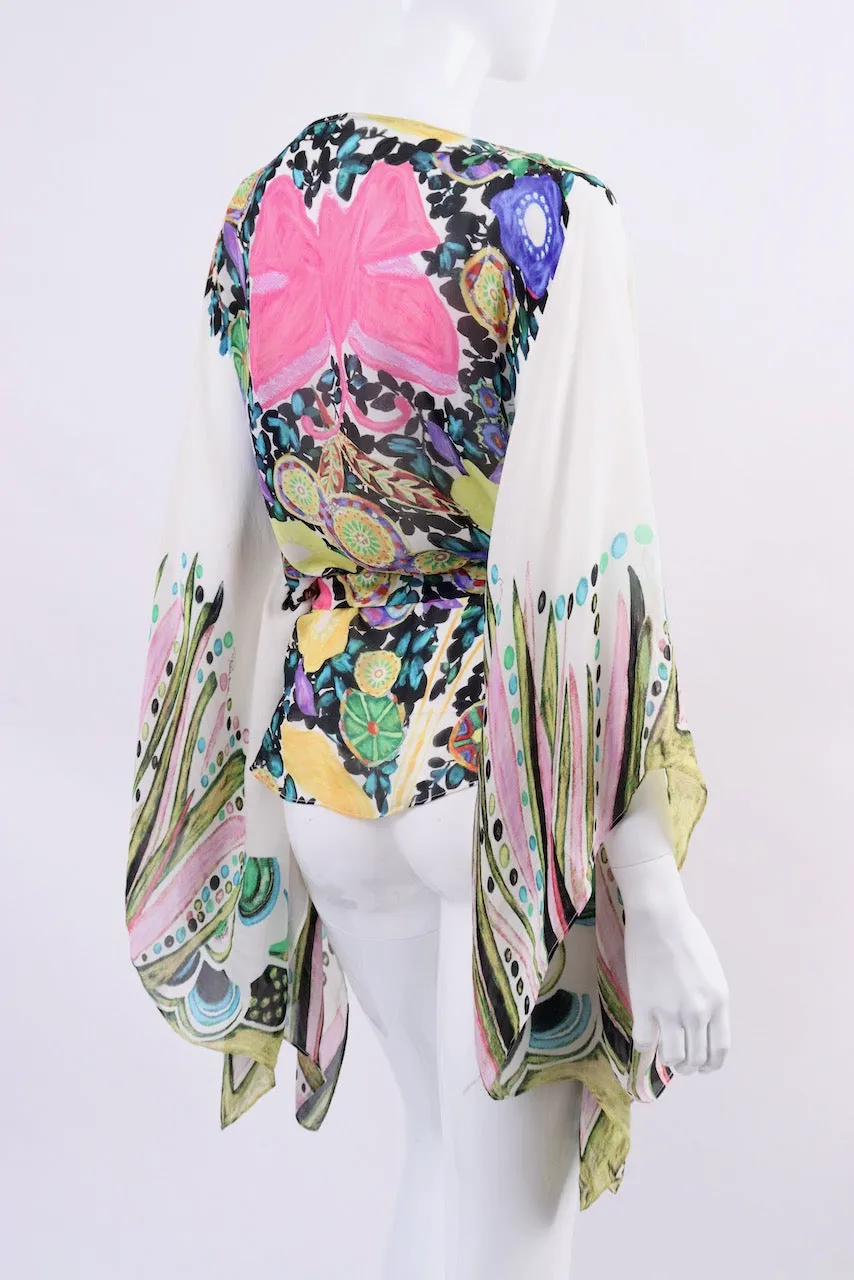 ROBERTO CAVALLI Silk Tunic Top