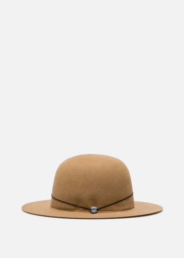 Rollable Beaver Felt Hat - Brown