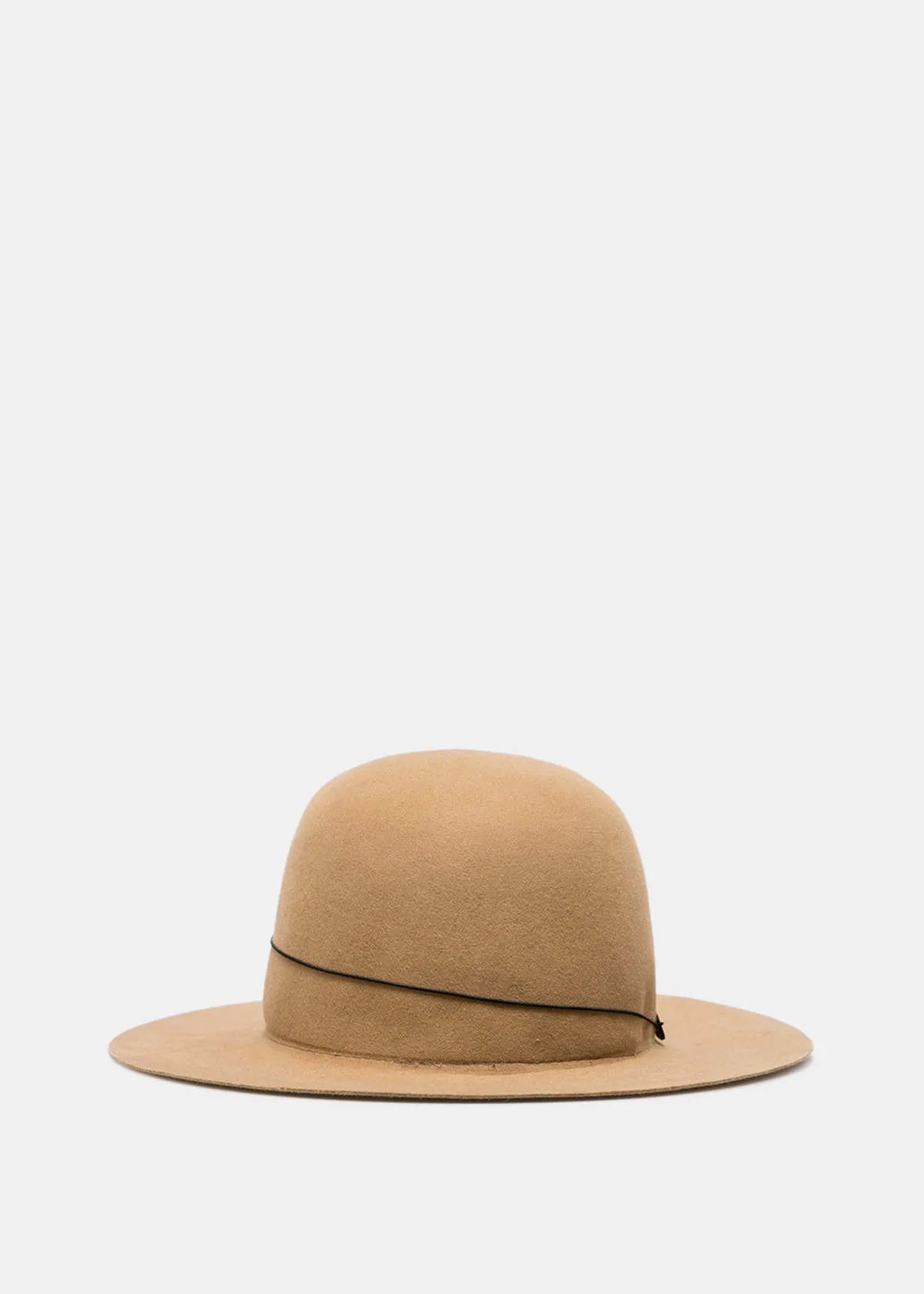 Rollable Beaver Felt Hat - Brown