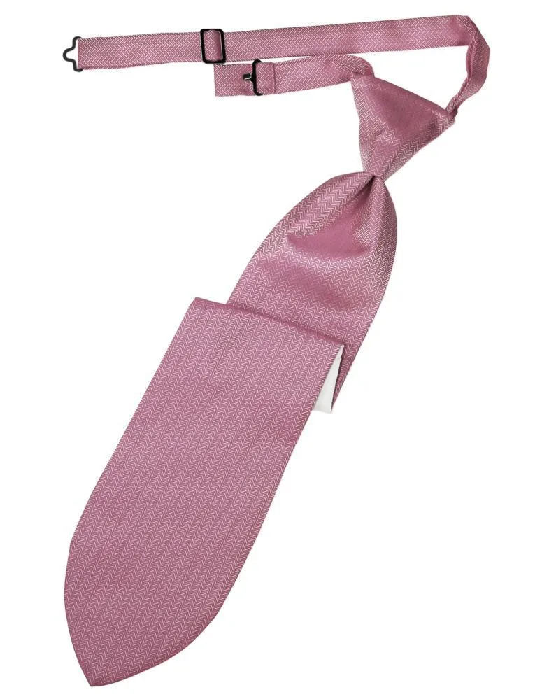 Rose Herringbone Necktie