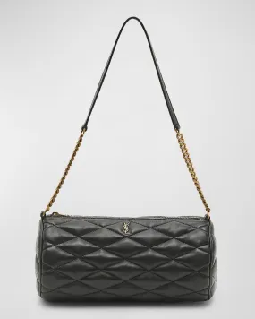 Sade Medium YSL Tube Shoulder Bag in Quilted Smooth Leather