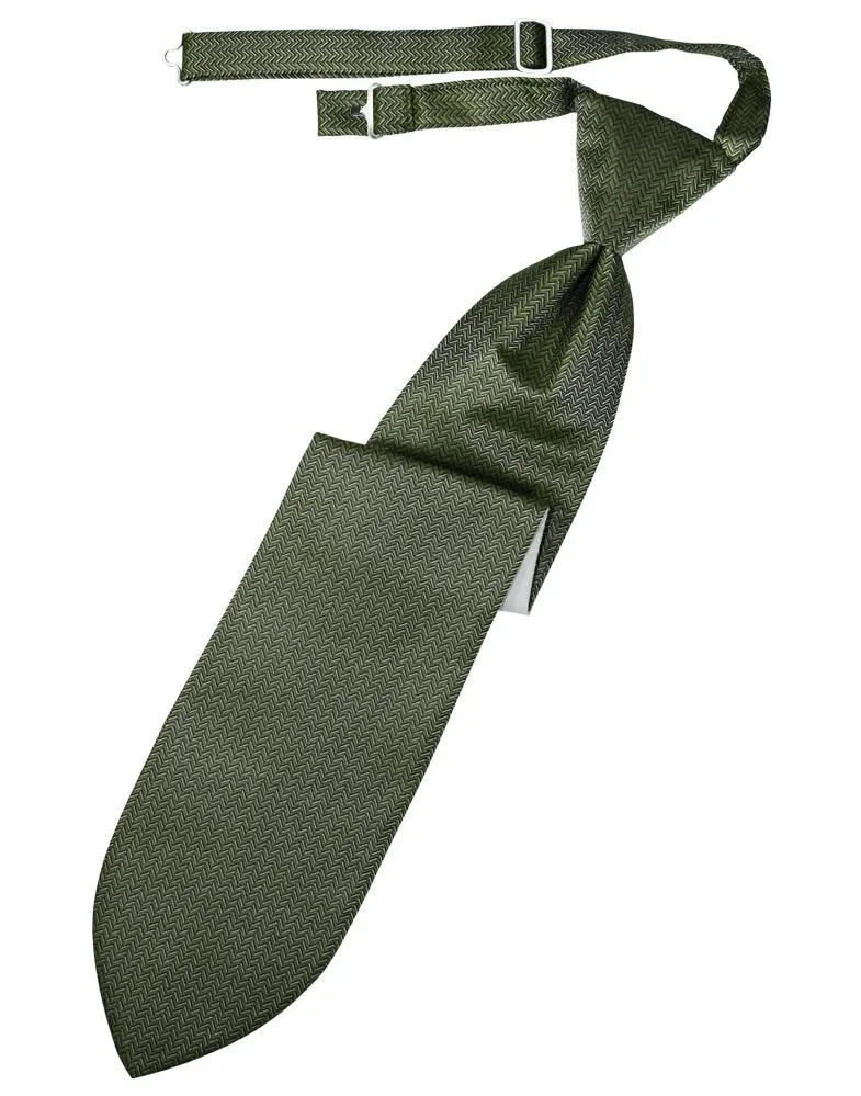 Sage Herringbone Necktie