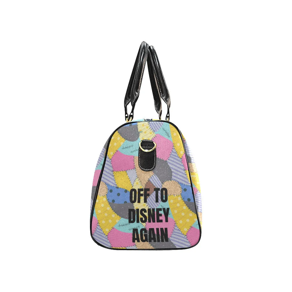 Sally's Dress Off To Disney Again Waterproof Luggage Travel Bag