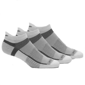 SAUCONY INFERNO ULTRALIGHT NO SHOW TAB SOCKS 3 PACK WHITE