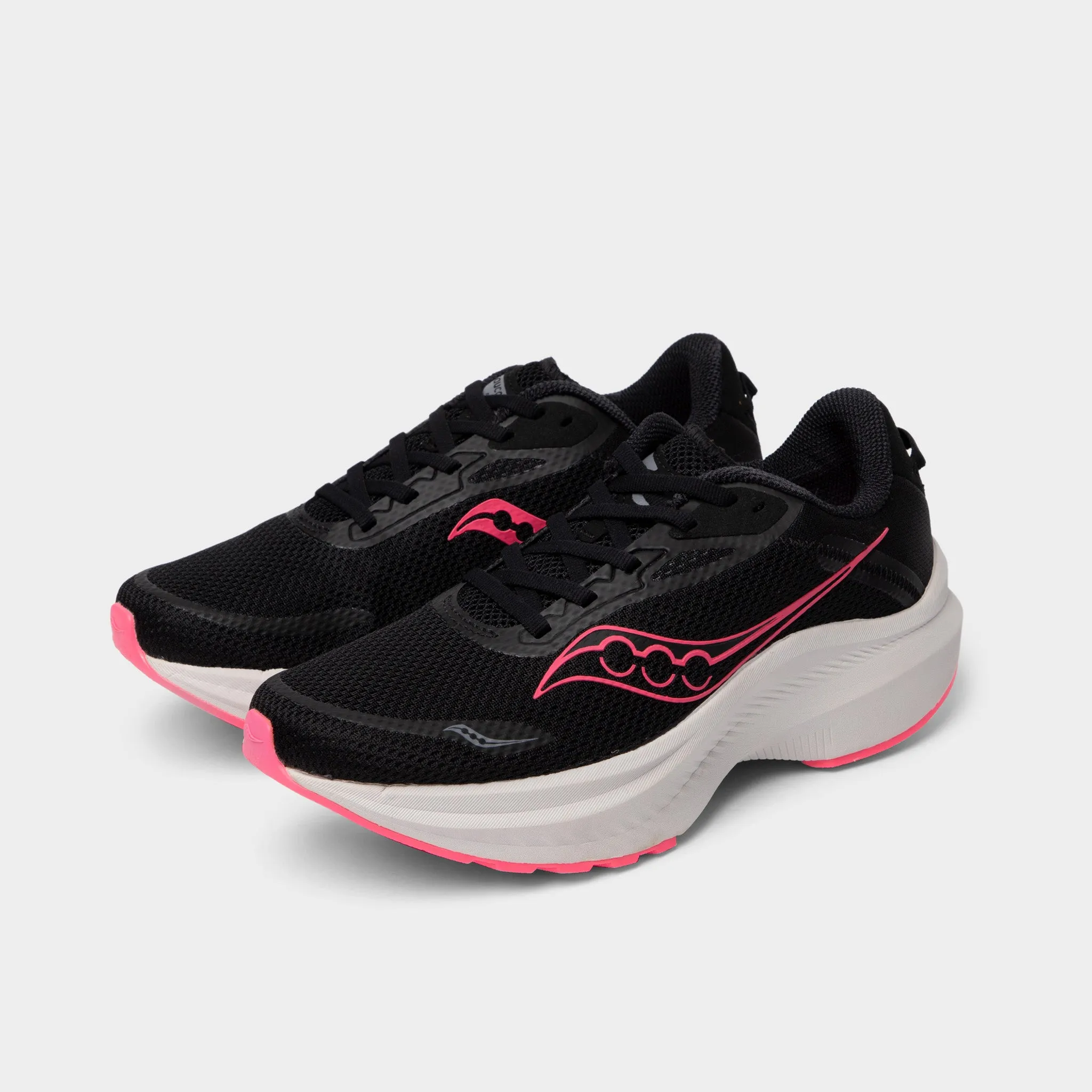 Saucony Women's Axon 3 Black / Vizipink