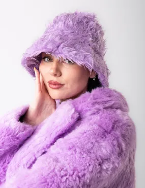 SHAGGY FUZZY HAT - PURPLE