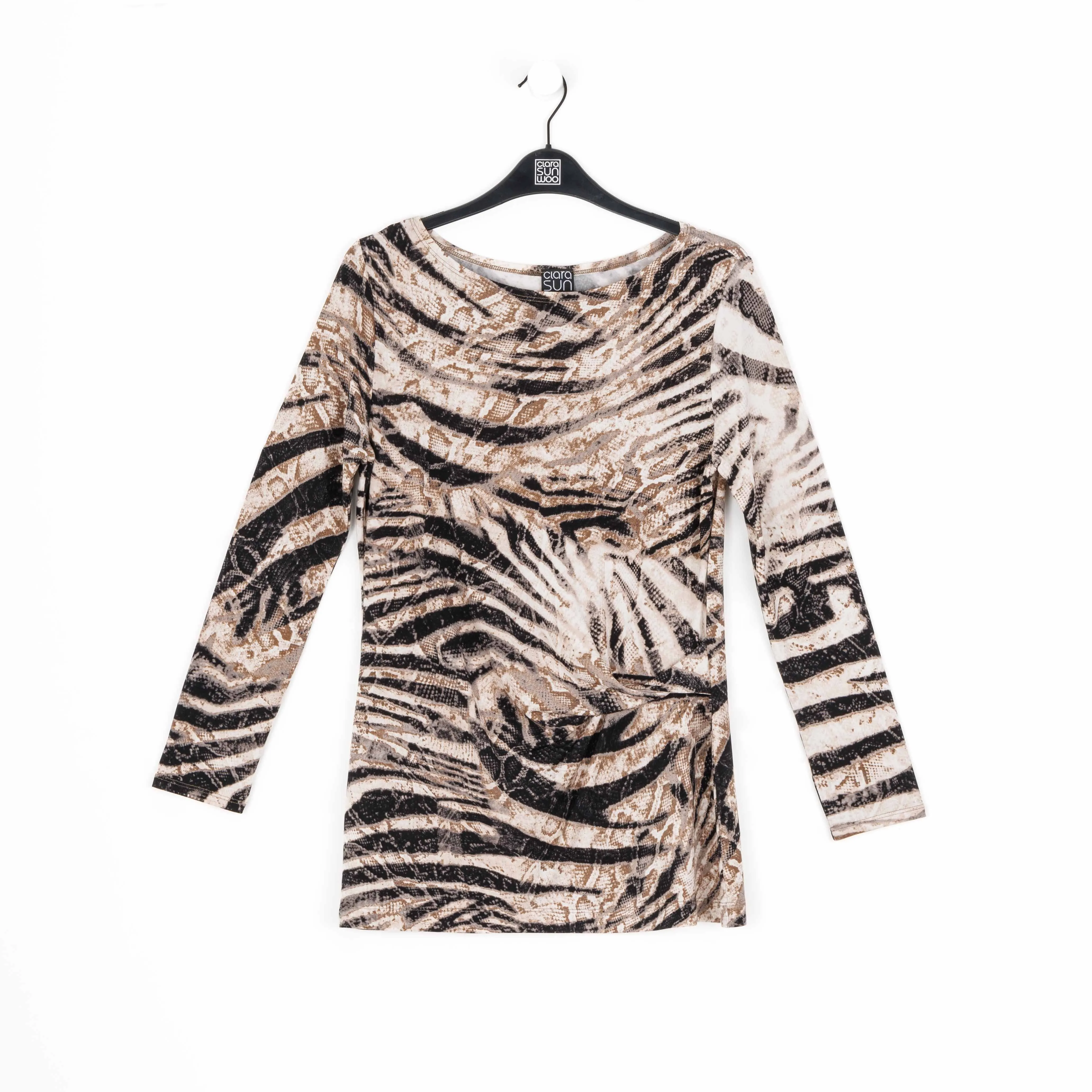 Side Twist Tunic - Striped Zebra - Final Sale!