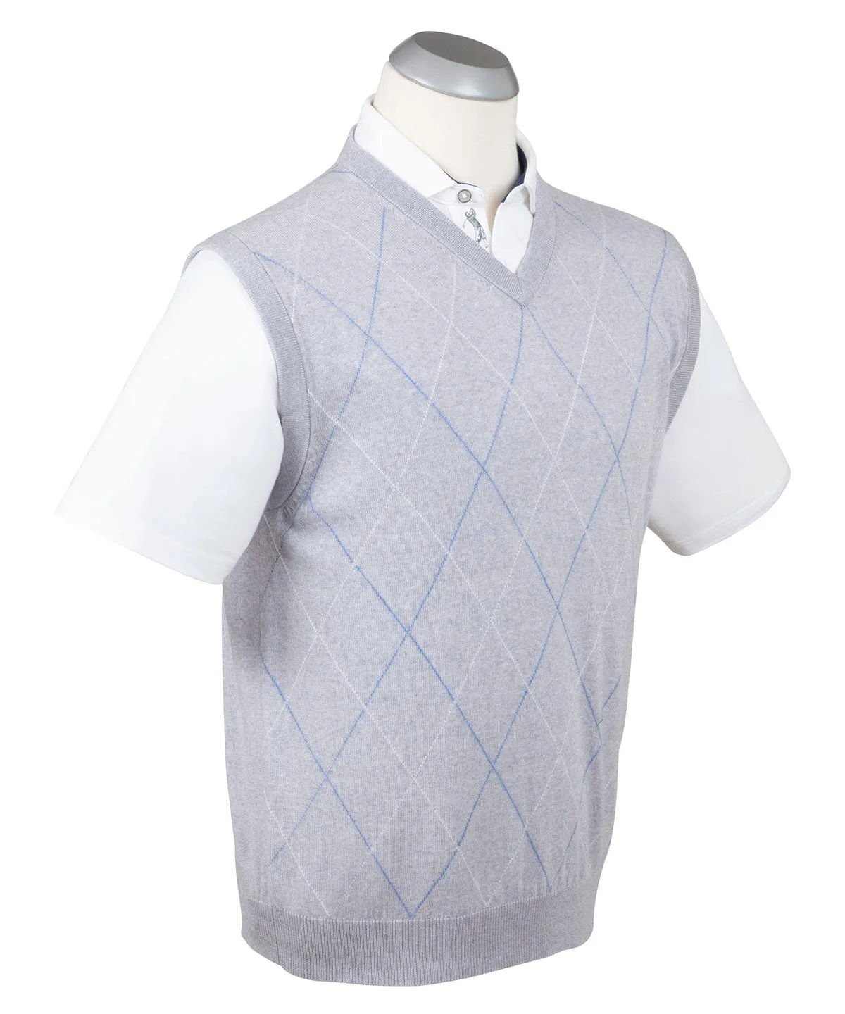 Signature Merino Argyle V-Neck Vest