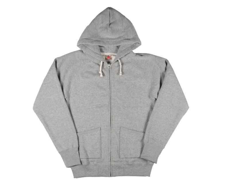 Strike Gold Heavy Loopwheeled Zip Hoodie - Heather Gray