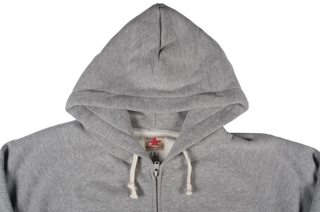 Strike Gold Heavy Loopwheeled Zip Hoodie - Heather Gray