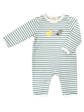 Striped Romper - Ducks