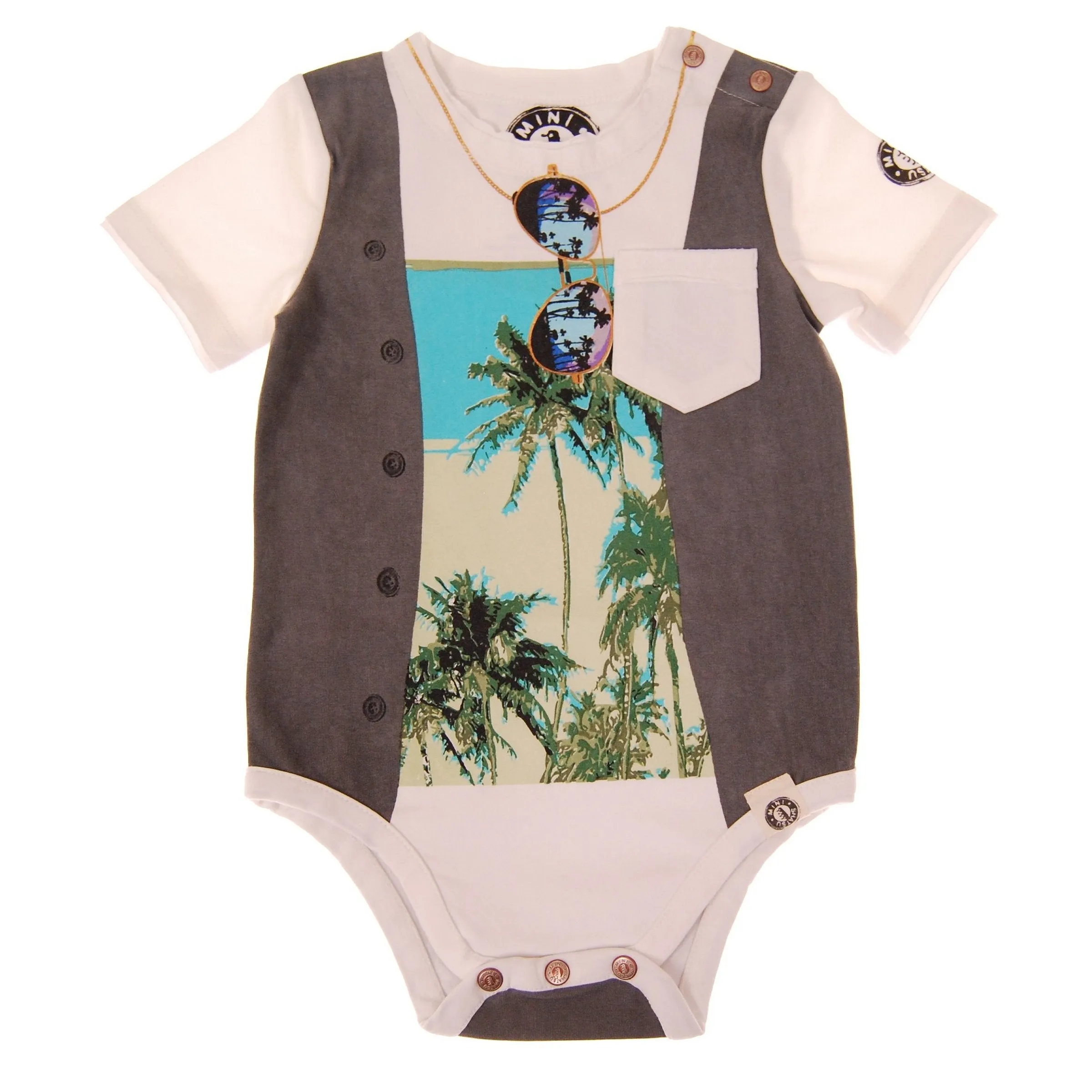 Summer Vest Bodysuit by: Mini Shatsu