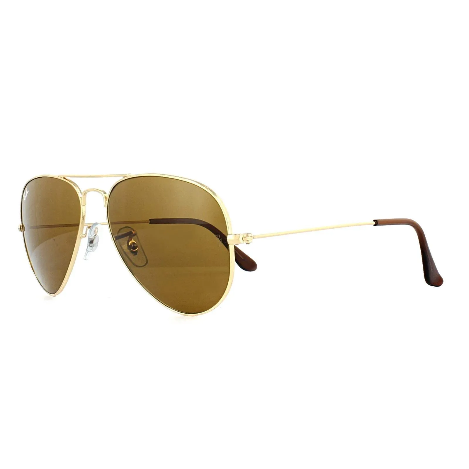 Sunglasses | Aviator Gold Brown Sunglasses | Ray-Ban