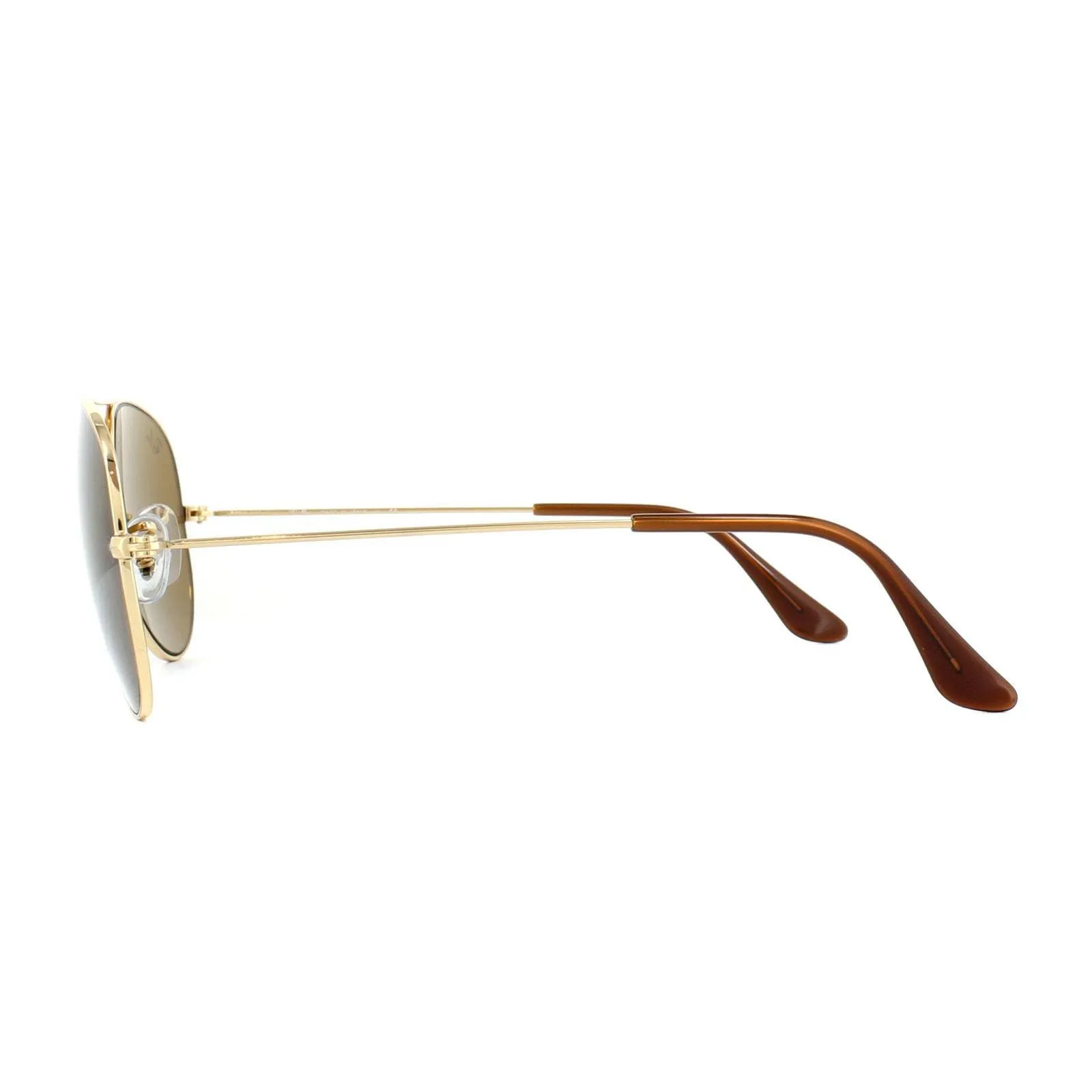 Sunglasses | Aviator Gold Brown Sunglasses | Ray-Ban