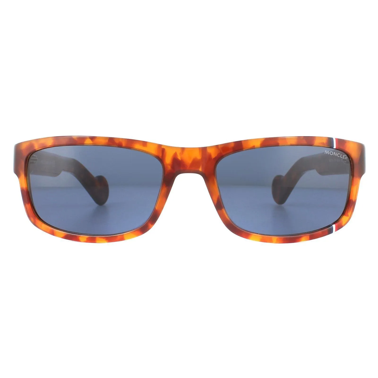 Sunglasses | Rectangle Havana Blue Sunglasses | Moncler