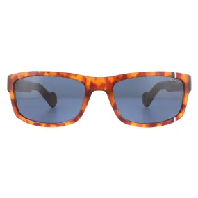 Sunglasses | Rectangle Havana Blue Sunglasses | Moncler