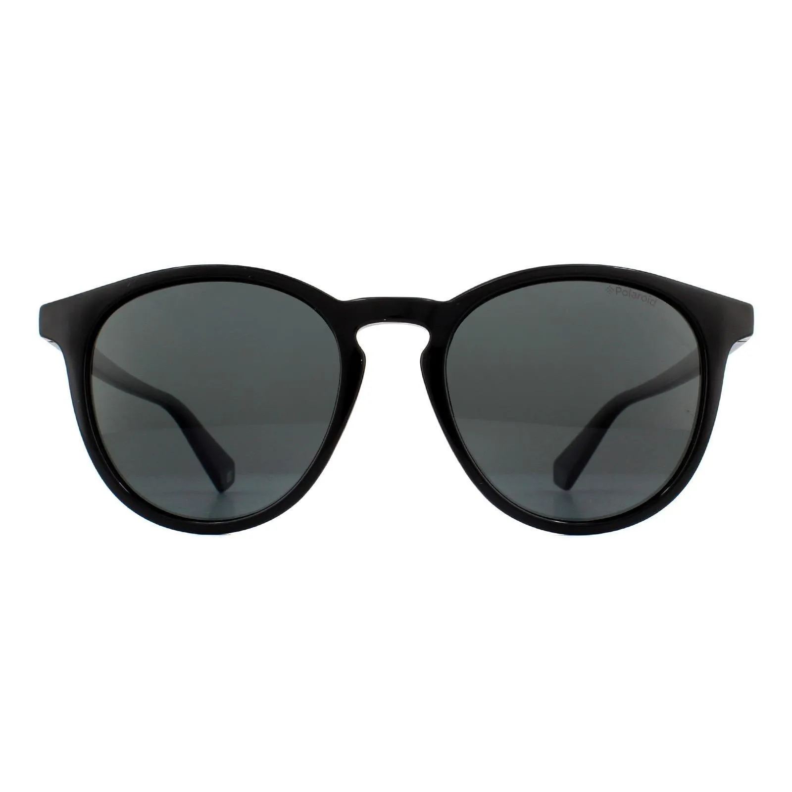 Sunglasses | Round Black Grey Polarized Sunglasses | Polaroid