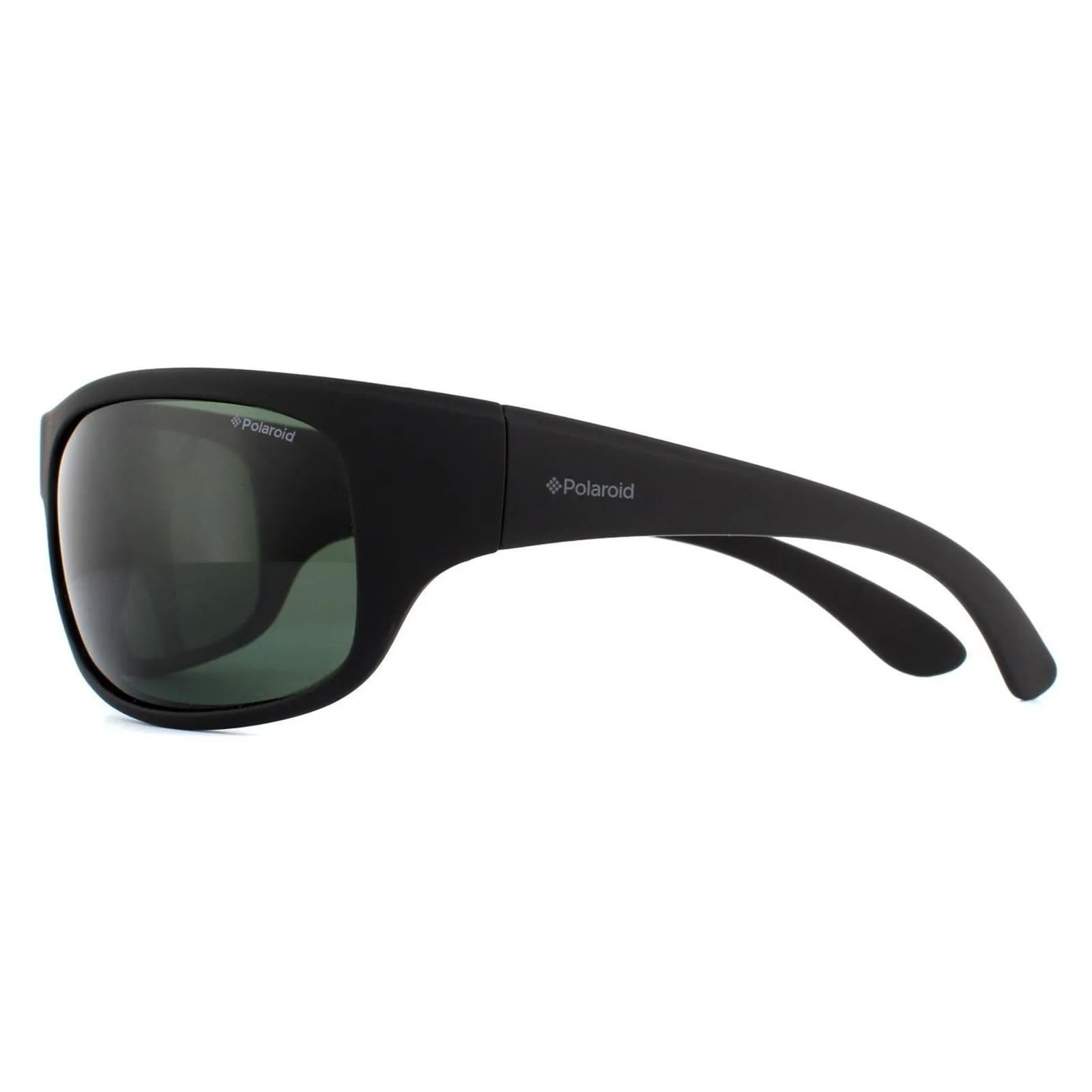 Sunglasses | Sport Wrap Black Green Polarized Sunglasses | Polaroid