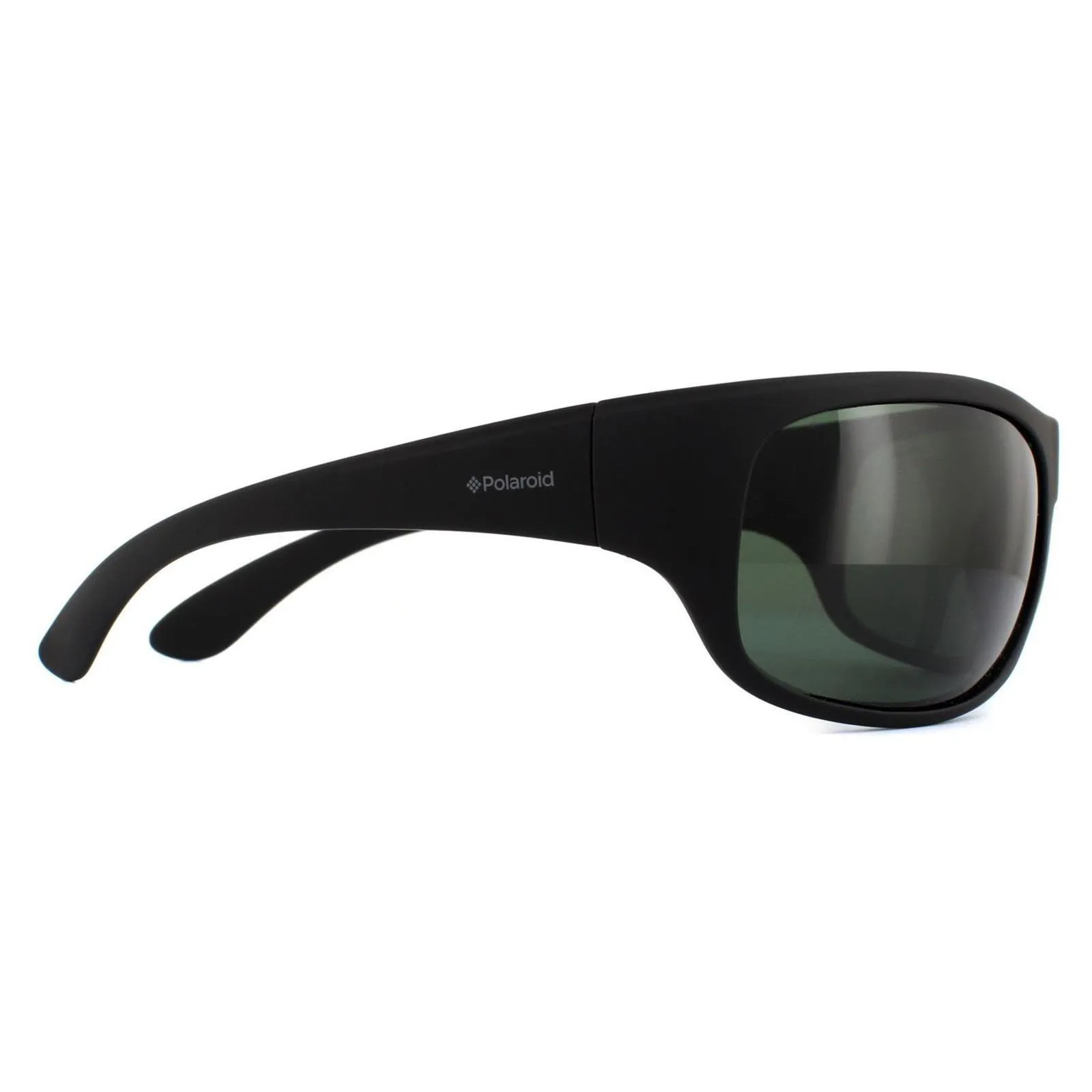 Sunglasses | Sport Wrap Black Green Polarized Sunglasses | Polaroid