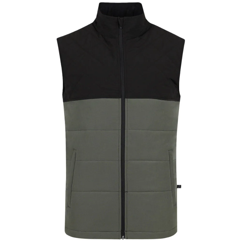 Swannies Golf Men's Black/Olive Green Cruz Vest