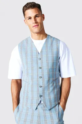 Tall Skinny Check Vest