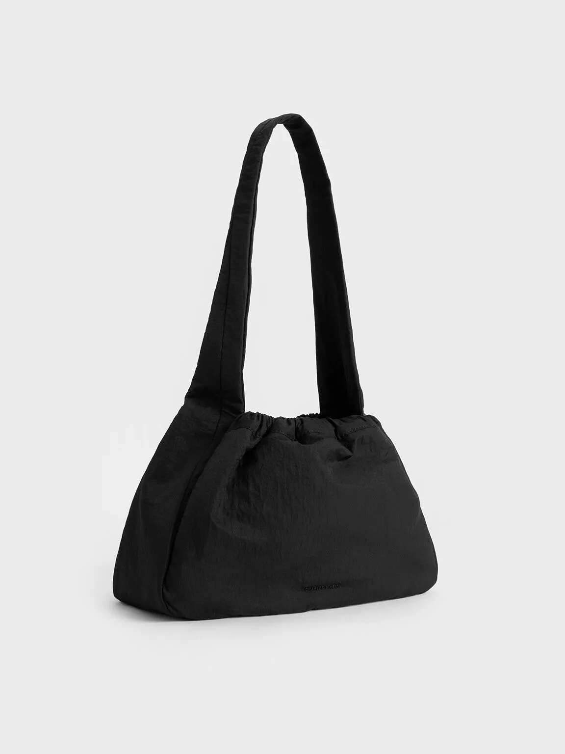 Terra Mesh & Nylon Shoulder Bag - Noir