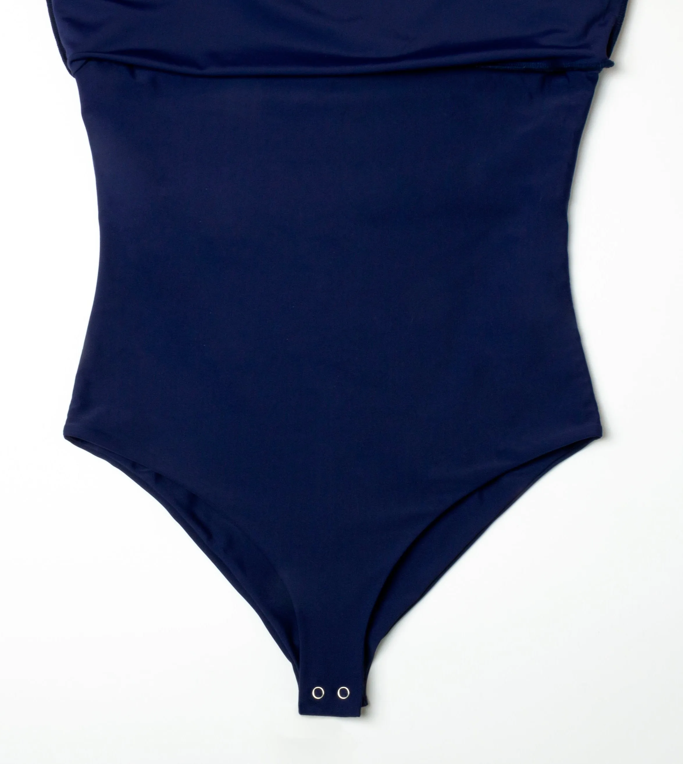 The Ruffle Modest Swim Tunic - Navy