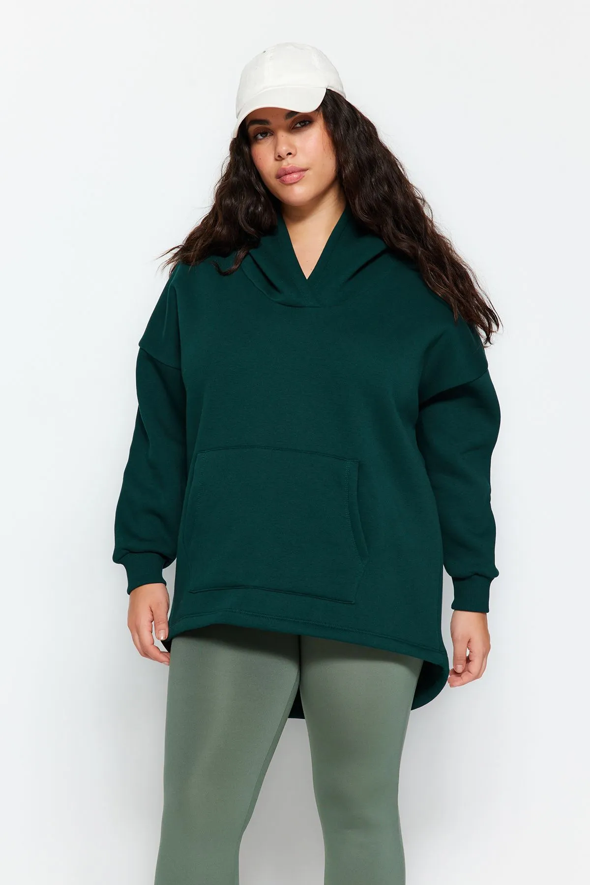 Thick Fleece Inside Oversize Knitted Sweatshirt