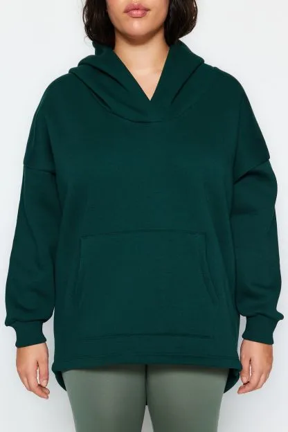 Thick Fleece Inside Oversize Knitted Sweatshirt