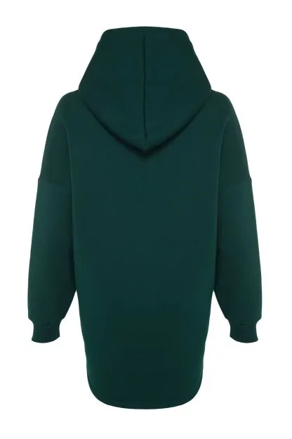 Thick Fleece Inside Oversize Knitted Sweatshirt