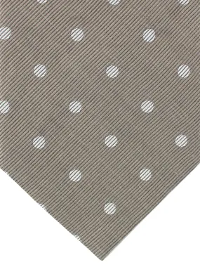 Tom Ford Silk Tie Gray Polka Dots - Wide Necktie SALE