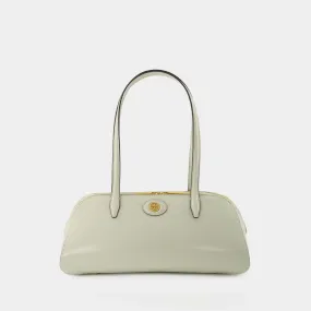 Tory Burch  Robinson E/W Small Hobo Bag - Tory Burch - White - Leather