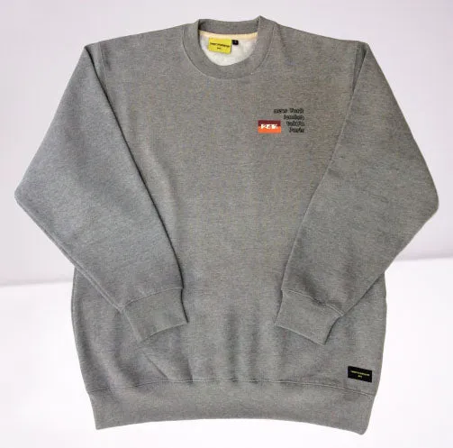 Twentyfourseven Heavyweight Crewneck Fleece Sweatshirt Heather Grey