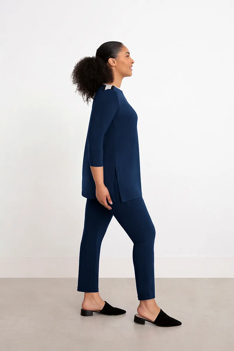 Underline Boat Neck Tunic | Denim