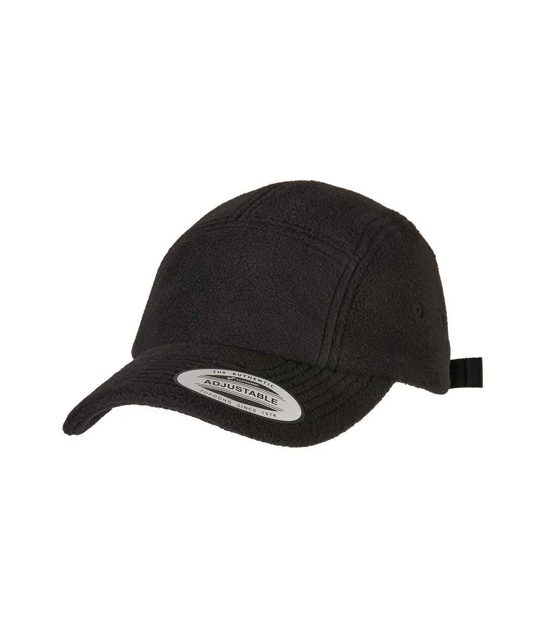 Unisex adult jockey polar fleece cap black Flexfit