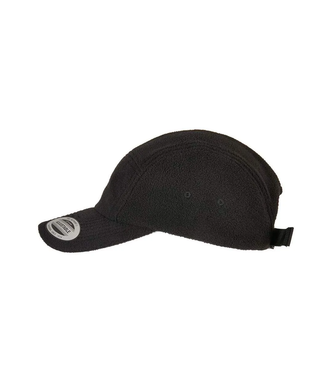 Unisex adult jockey polar fleece cap black Flexfit