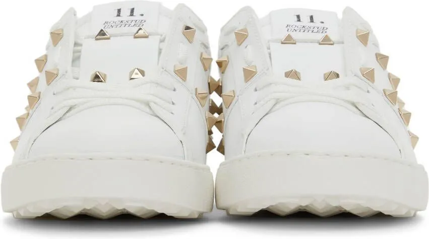 Valentino Garavani White Rockstud Untitled Sneakers