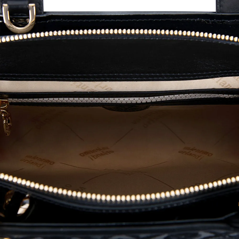 Valentino Orlandi Bag Black & Leather & Lacquer